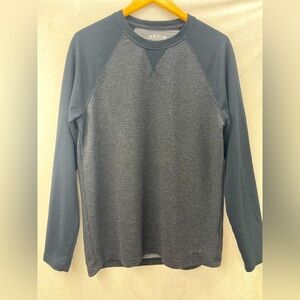 Orvis Classic Collection Raglan Sleeve Men's Casual Shirt Stretch Black Gray Med